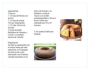 Triptico del proceso productivo del queque