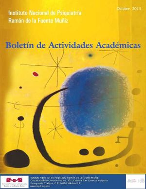 Boletín de Actividades Académicas INPRFM, 09 de octubre