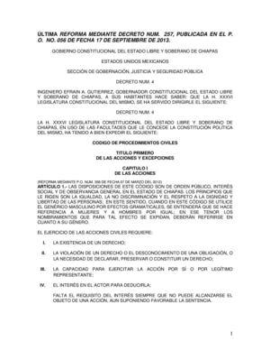 Código de Procedimientos Civiles para el Estado de Chiapas