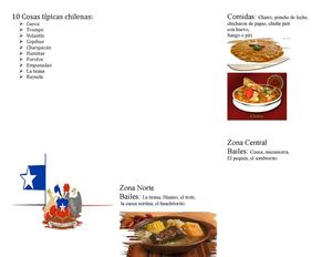 Triptico Chileno Fiestas Patrias