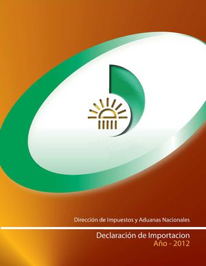 CARTILLA  DECLARACION DE IMPORTACION