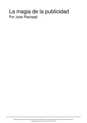La Magia de la publicidad