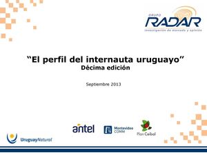 El perfil del internauta uruguayo 2013