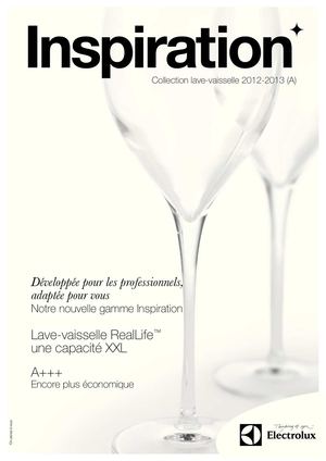 Catalogue Lave vaisselle ELECTROLUX