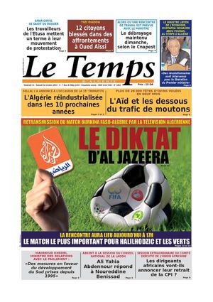 Le Temps d'Algérie Edtion du Samedi 12 Octobre 2013