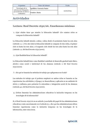 Lectura Real Decreto 1630/2006