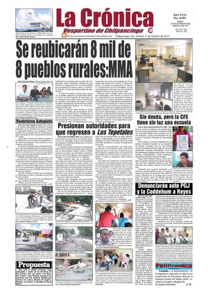 La Crónica 11 de octubre 2013