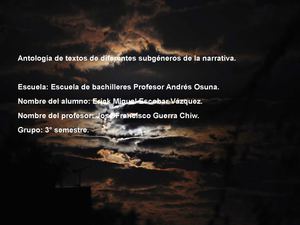 Antología de textos narrativos.