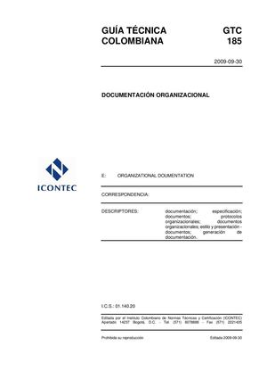 DOCUMENTACION ORGANIZACIONAL
