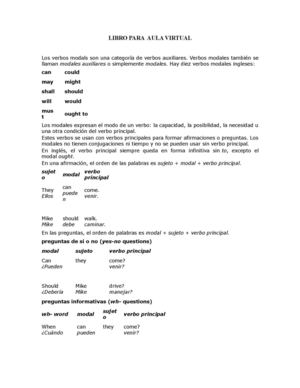 ingles modales