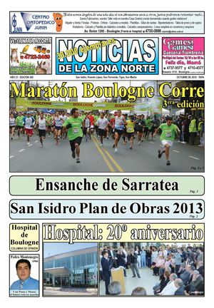 Noticias de la Zona Norte, octubre 2013