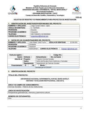 Universidad Nacional Experimental Rafael María Baralt. Historia y Evolución Institucional. Prof. Responsable: Jorge Vidovic López 