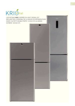 Catalogue Froid CANDY