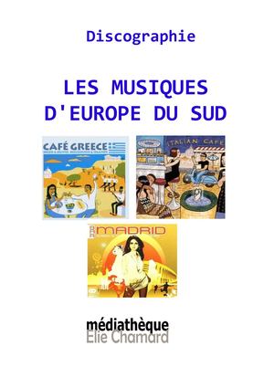 Discographie - Les musiques d'Europe du Sud - Nov 2011