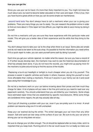 Beneficial Information About Repairing Your Car Right