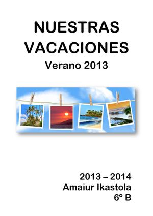 NUESTRAS VACACIONES
