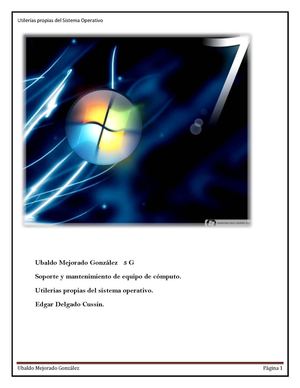 Utilerias del sistema operativo