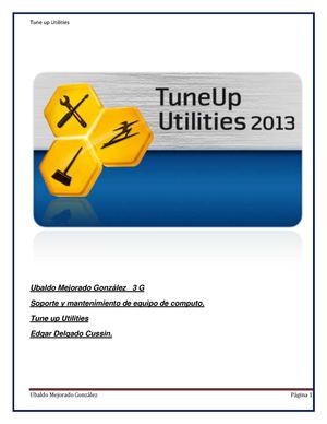 Tune up utilities