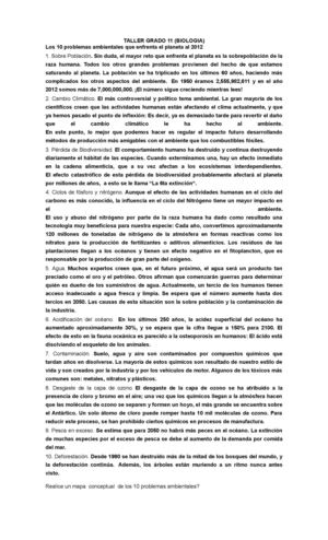 problemas ambientales