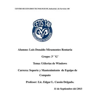 UTILERIAS DE WINDOWS