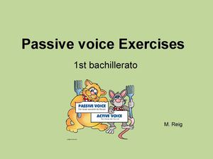 english class passive voice
