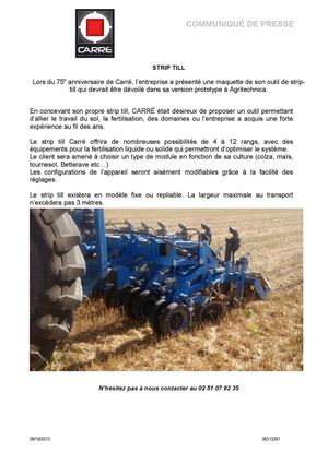 NOUVEAUTÉ PRODUIT : LE STRIP TILL INRO