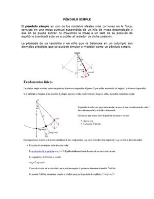 PÉNDULO SIMPLE periodico