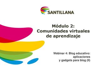 Aplicaciones en un Blog Educativo