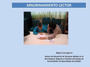 Apadrinamiento lector. Miguel Loza