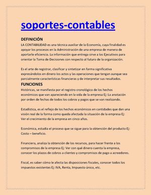 soportes contables