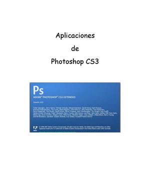 Aplicaciones con Photoshop CS3