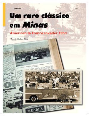 American La France Invader 1959 - CBMMG - BRAZIL