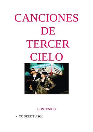 CANCIONERO DE TERCER CIELO