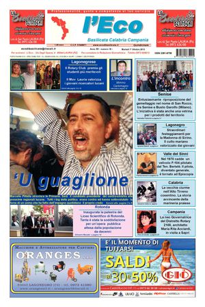 l’Eco anno XII n.18 – 01/10/2013