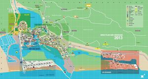 Plan du Village de Gruissan 2013