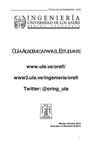 Guia Academica de la Facultad de ingenieria B-2013
