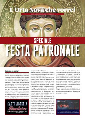 L'Orta Nova che vorrei. Speciale festa patronale.