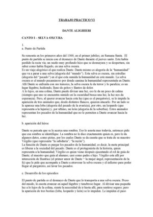  Trabajo Práctico: Dante Alighieri