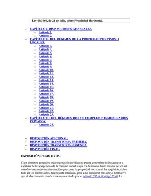 LEY PROPIEDAD HORIZONTAL