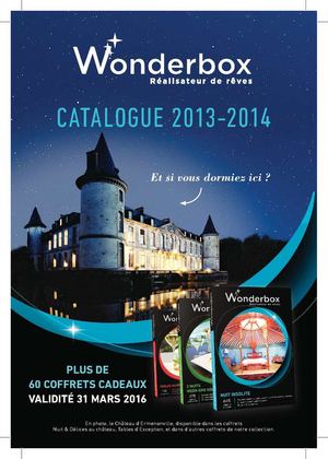Gamme de coffrets Wonderbox