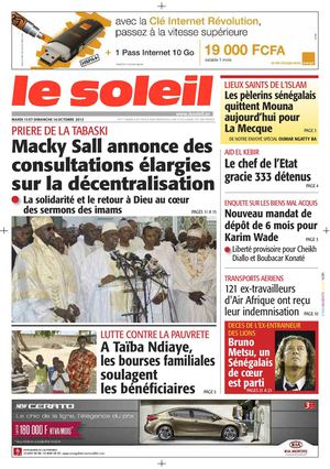 Edition du 17 Octobre 2013