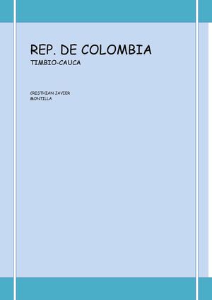 Timbio-Cauca