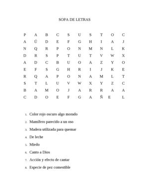 sopa de letra