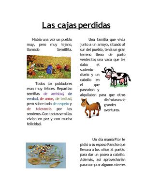 Cuento: Las Cajas Perdidas