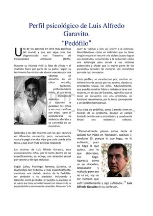 Perfiles Psicologicos: Garavito