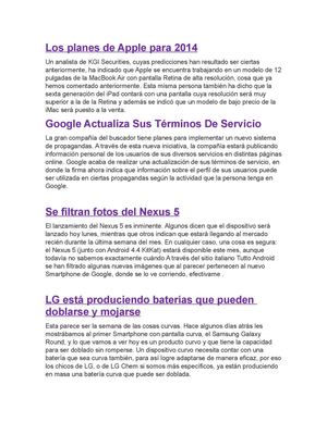 NOTICIAS TECNOLÓGICAS 