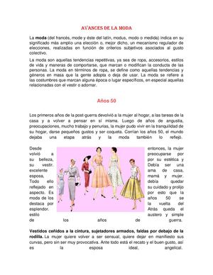 avances de la moda 