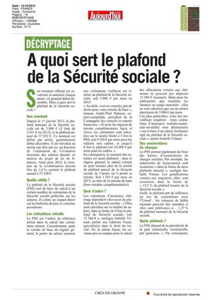 A quoi sert le plafond de la Sécurité sociale ?