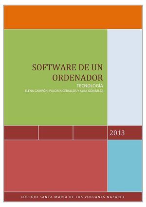 Software de un ordenador