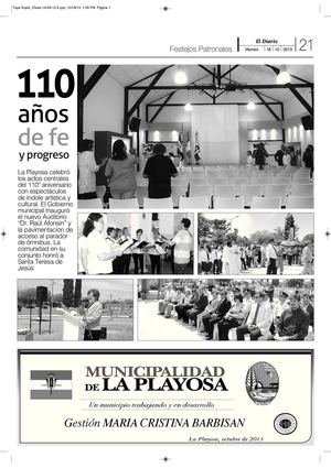 La Playosa - 110 Años de Fe y Progreso